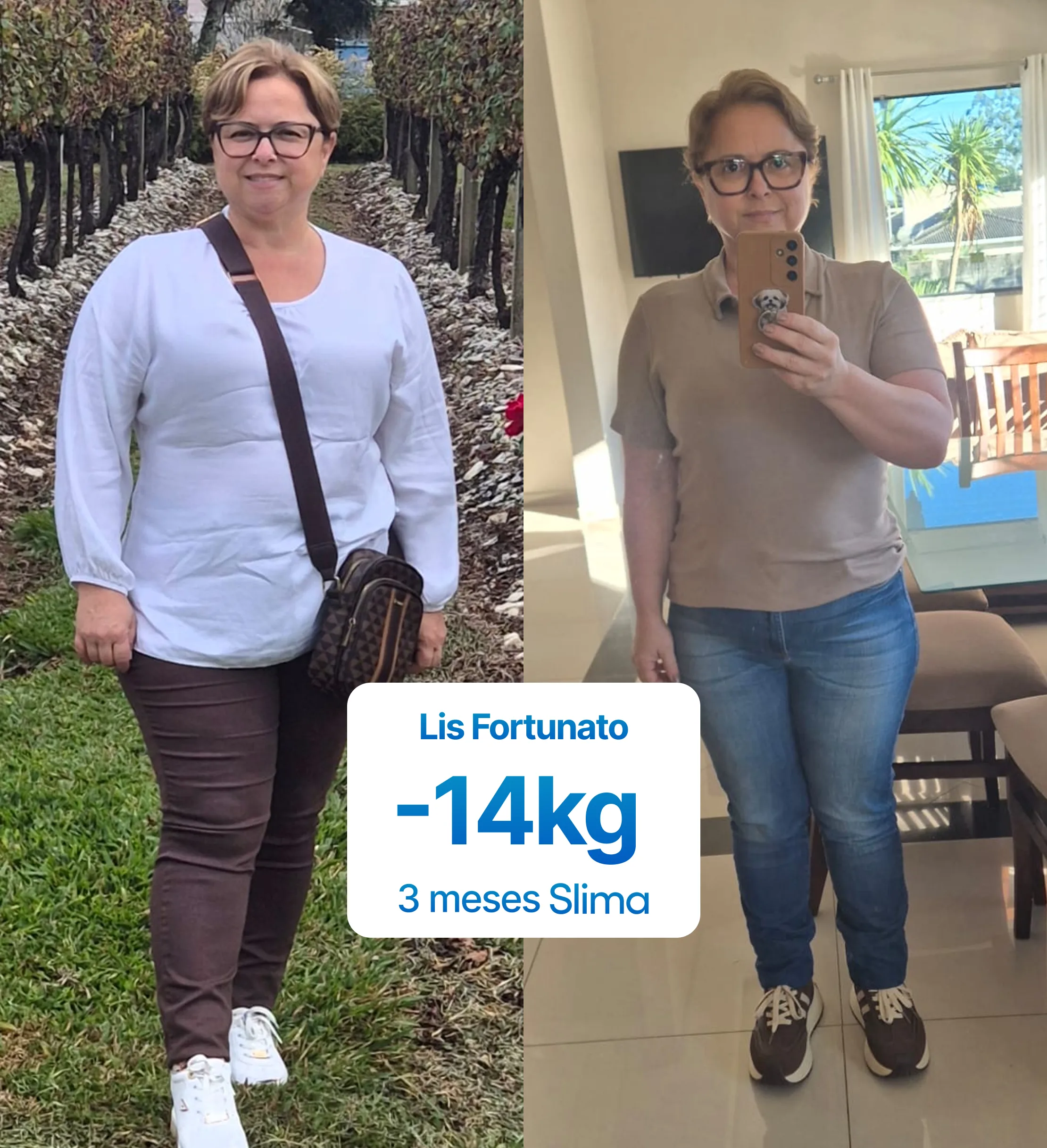 Lis Fortunato, -14kg em 3 meses de Slima